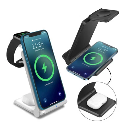 $33.99 • Buy 3in1 Fast  Wireless Charger Stand Dock For IWatch 7/6/SE/5/4 IPhone 13 Pro 12