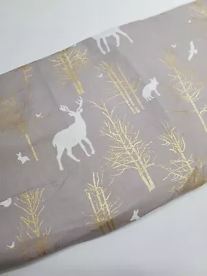 Violet Craft Fabric Bramblewood Woodland Animals Michael Miller Sew FAT QUARTER  • $4.59