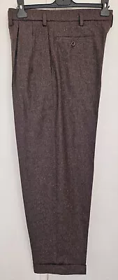 £95 • Buy Men's 1950's Dark Brown Fleck Peg Trousers 50s Rockabilly RnR R&R 50's Rockin