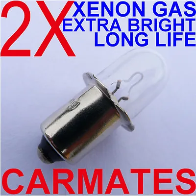 £5.49 • Buy 2 Torch Bulbs 9.6V For DEWALT HITACHI RYOBI AEG MAKITA Ryobi GMC Xenon Gas OZ