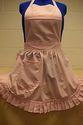£25.99 • Buy RETRO VINTAGE 50s STYLE FULL APRON / PINNY - PASTEL PINK