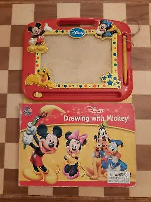 Disney Mickey Mouse Drawing With Mickey Magnetic Drawing Board Pad & Book 2007 • £16.99