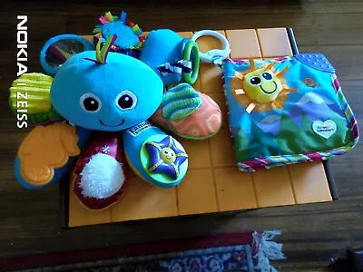 2x Lamaze BABY SOFT TOYS Plush OCTOPUS  &  ANIMALS Soft Picture BOOK LOT  • $15