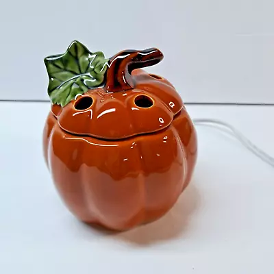 £24.74 • Buy Yankee Candle Fall Decor Pumpkin Electric Tart Melt Wax Warmer Burner Pre-owned 