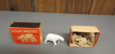 Vintage Marx Line Mar Elegant Miniatures Polar Bear With Box • $9.99