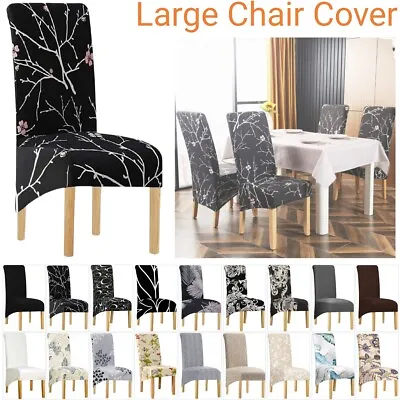 $9.49 • Buy Large Stretch Dining Chair Covers Seat Slipcover Spandex Wedding Cover Removable