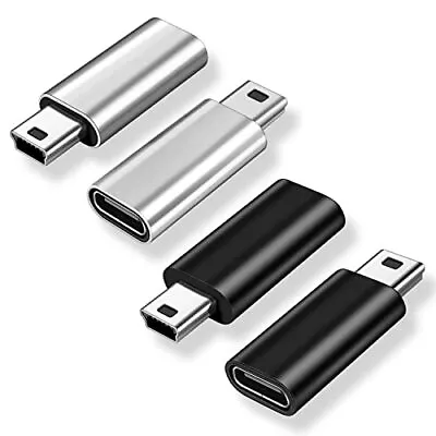 Mini USB 2.0 To USB C Adapter (4 Pack) USB Type C Female To Mini USB Male Co... • $16.65