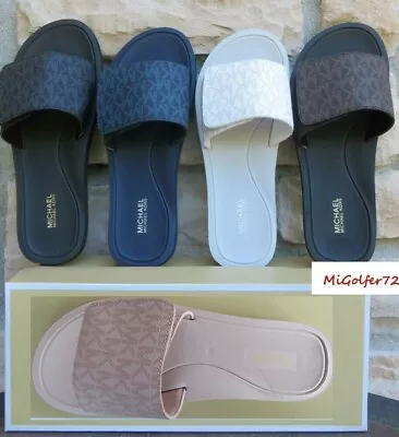 Michael Kors New In Box Women's MK Logo WADE Slide - Choose Your Color And Size! • $65