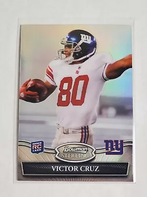 Victor Cruz 2010 Bowman Sterling REFRACTOR Rookie /299 • $10