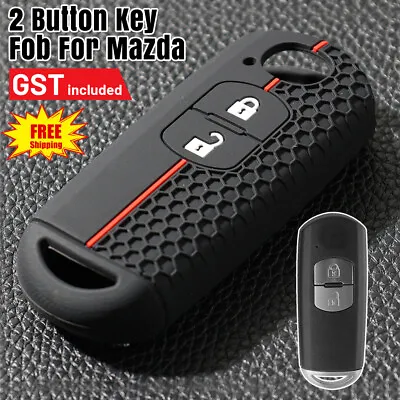 Fob Shell Case Cover Holder For Mazda 2 3 Cx9 Cx7 Cx5 Cx3 Silicone 2 Button Key • $6.53