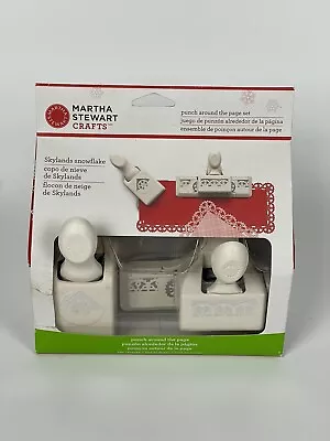 Martha Stewart Crafts Skylands Snowflake Punch Around Page Set Of 2 Scrapbooking • $21.95