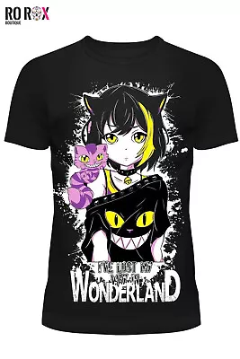 Cupcake Cult Goth T-shirt Lost Way Punk Anime Cartoon Wonderland Cotton Tee Top • £16.99