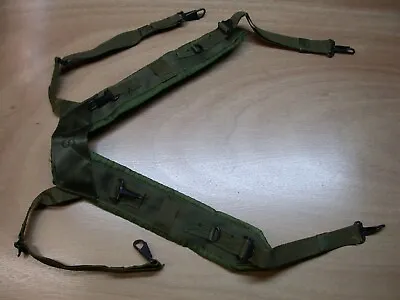 Original Vietnam Era Us M1967 Nylon H-combat Field Pack Suspenders Dated 68 • $40