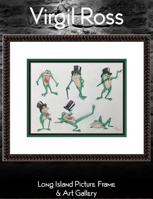 Virgil Ross Original Signed Model Sheet Drawing Michigan J Frog Custom Framed • $1295