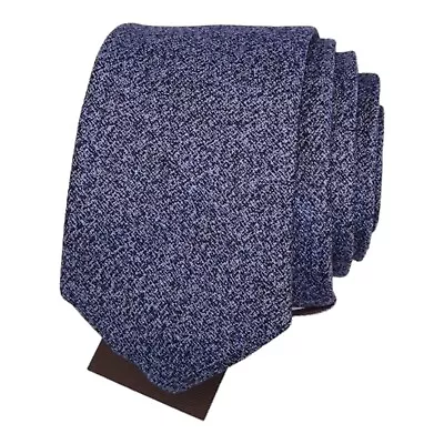 1670 Mens Slim Tie 2.5 Solid Blue Silk Woven Dress Necktie Narrow Skinny Ties • $12.49