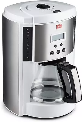 Melitta Aroma Enhance Drip Coffee Maker With Glass Carafe 10 Cups - White- • $41.99