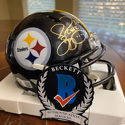 Jerome Bettis Autographed Signed Pittsburgh Steelers Mini Helmet Beckett Gold • $139.99