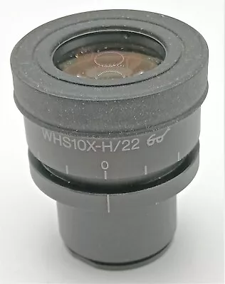 Olympus Microscope Focusing Eyepiece WHS10x-H/22 High Eyepoint 30mm Tube Dia. • $65.23