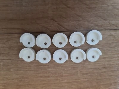 £2.99 • Buy 10 X White Rail End Supports Brackets For Wardrobe Rails Poles 5 Pairs
