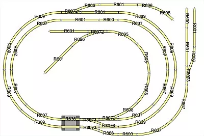 Hornby Or Peco 00 Gauge Nickel Silver Layout For R8217 Trakmat - Option 5 • £159.50