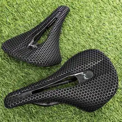 3D Printed Carbon Bike Saddle 140 Mm Road Mountain Racing Saddles Cushion 7x9 Mm • $64.79