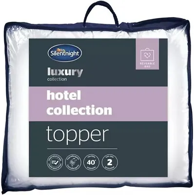 Silentnight Hotel Collection Mattress Topper Double Thick Bed Hypoallergenic • £19.99