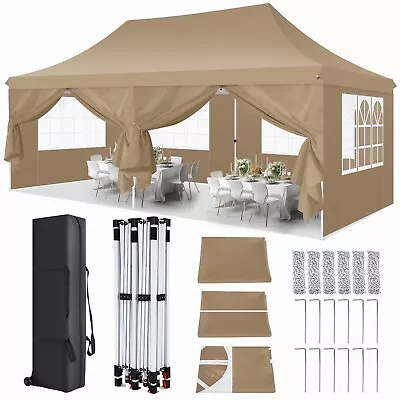 10'x20' Ez Pop Up Canopy Outdoor Folding Gazebo Commercial Vendor Party Tent • $189.99