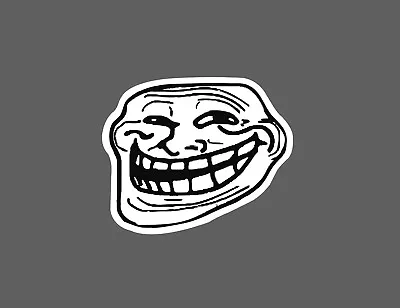 Troll Face Sticker Meme Waterproof NEW - Buy Any 4 For $1.75 EACH Storewide! • $2.95