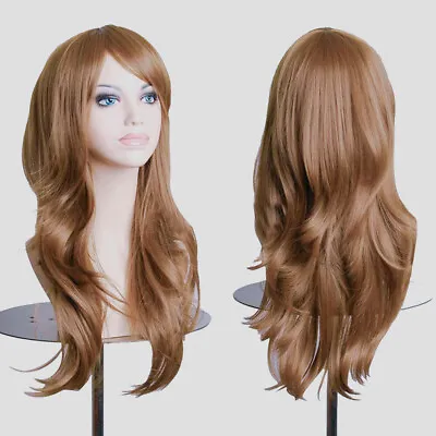 Women Wigs Long Wavy Hair Heat Resistant Cosplay Wig For Women (Light Brown) USA • $14.24