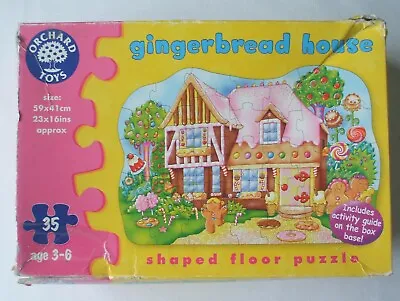 £1.50 • Buy Brightly Coloured Childs ‘GINGERBREAD HOUSE’ 35 Piece Jigsaw From Orchard Toys