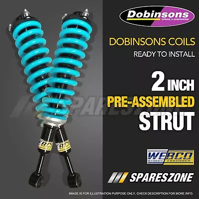 $499 • Buy Complete Struts Assembly Front Lift Kit Dobinsons Coil For Navara D40 05-ON