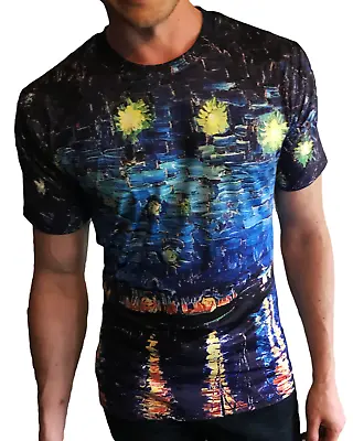 Van Gogh’s 'Starry Night Over The Rhone' All-Over Print T-Shirt • £19.99