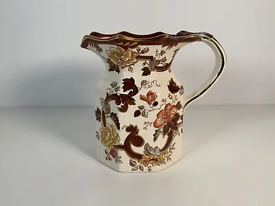 Masons Ironstone Brown Velvet Large Jug Rare Design - Great Condition • £21.59