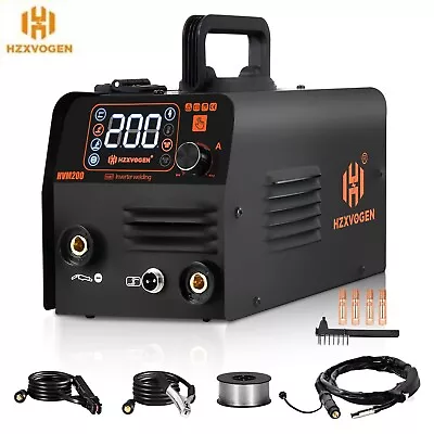 HZXVOGEN 3 In 1 MIG Welder 200Amp Flux MIG/lift TIG/MMA Welding Machine 110V • $89.99