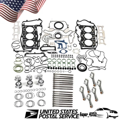 $199.99 • Buy Engine Overhaul Rebuild Kit Set For Porsche VW Audi A4 A5 A6 A7 A8 Q5 Q7 V6 3.0T