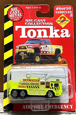 Vintage 2000 Maisto Tonka Green Airport Emergency DieCast Fire Truck Hasbro • $17.10