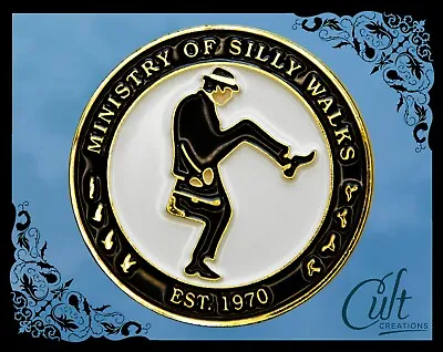 Monty Python Flying Circus Metal And Enamel  Pin Badge Ministry Of Silly Walks • $10.89