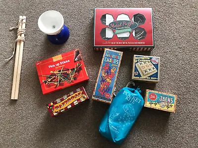 £14 • Buy Traditional Toys And Games Bundle Diablo, Balancing Chairs, Pick Up Sticks Etc