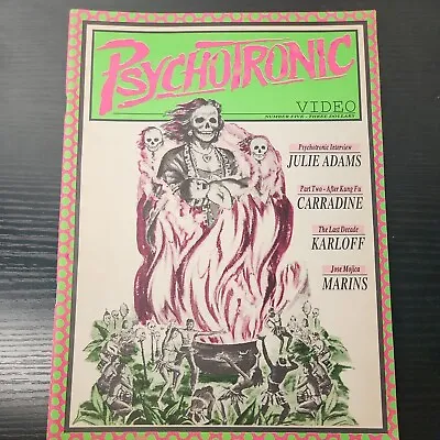 $24.99 • Buy Psychotronic Video Magazine #5 Vintage Paperback David Carradine Boris Karloff