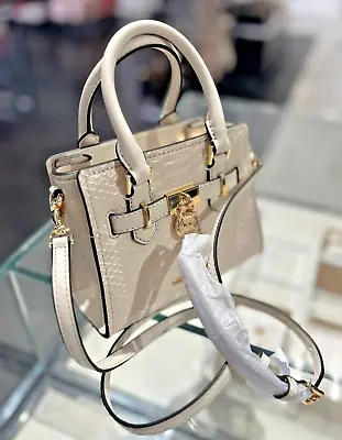 Michael Kors Hamilton XS Satchel Shoulder Handbag Crossbody Bag In Light Cream • $117.50