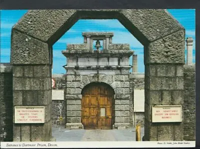 Devon Postcard - Entrance To Dartmoor Prison     T1290 • £1.50