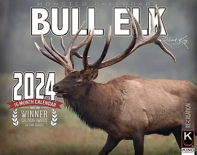 2024 Monster Bull Elk Calendar-The KING Company (FREE SHIPPING) • $14.99