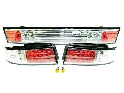 JDM NISSAN Silvia S14 LED Tail Lamp & Garnish 3 Set Chrome • $489.99