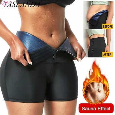 Sweat Sauna Pants Body Shaper Slimming Shorts Waist Trainer Hot Thermo Leggings • $4.79