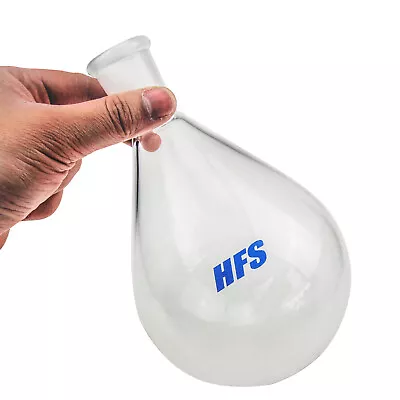 Single Neck Oval-Shaped Round Bottom Flask Tapered Joint 24/40 500ML 1L 2L • $29