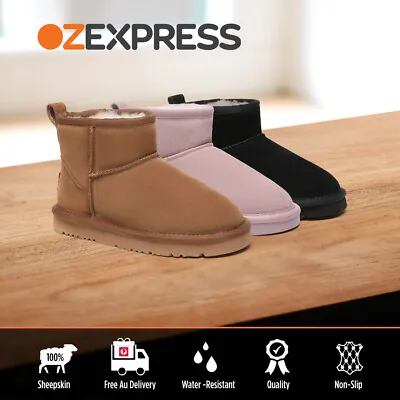 AUSTRALIAN SHEPHERD® UGG Boots Kids Wool Suede Water Resistant Mini Boots Noel • $79