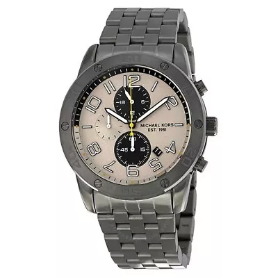 Michael Kors MK8349 Mercer Chronograph Gunmetal Dial Stainless Steel Men's Watch • $119.98