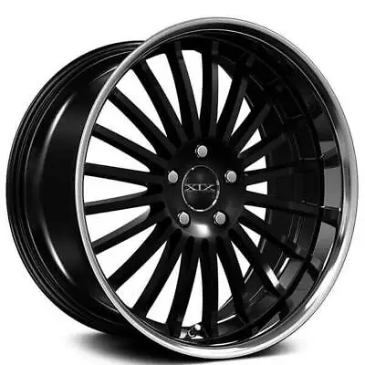 (4) 20  Staggered XIX Wheels X59 Gloss Black With SS Lip Rims (B1) • $1700