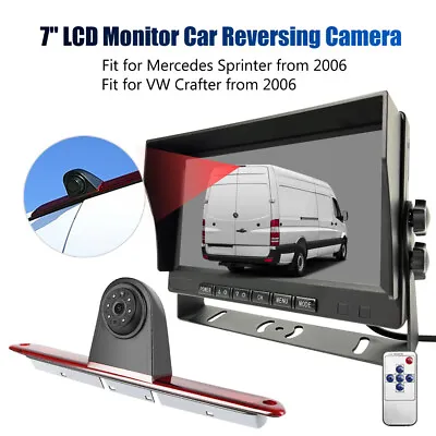 7  Monitor Mercedes Sprinter/VW Crafter Benz CCD Reversing HD Backup Camera Kit • £82.99