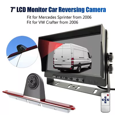 7  Monitor Mercedes Sprinter/VW Crafter Benz CCD Reversing HD Backup Camera Kit • £82.99